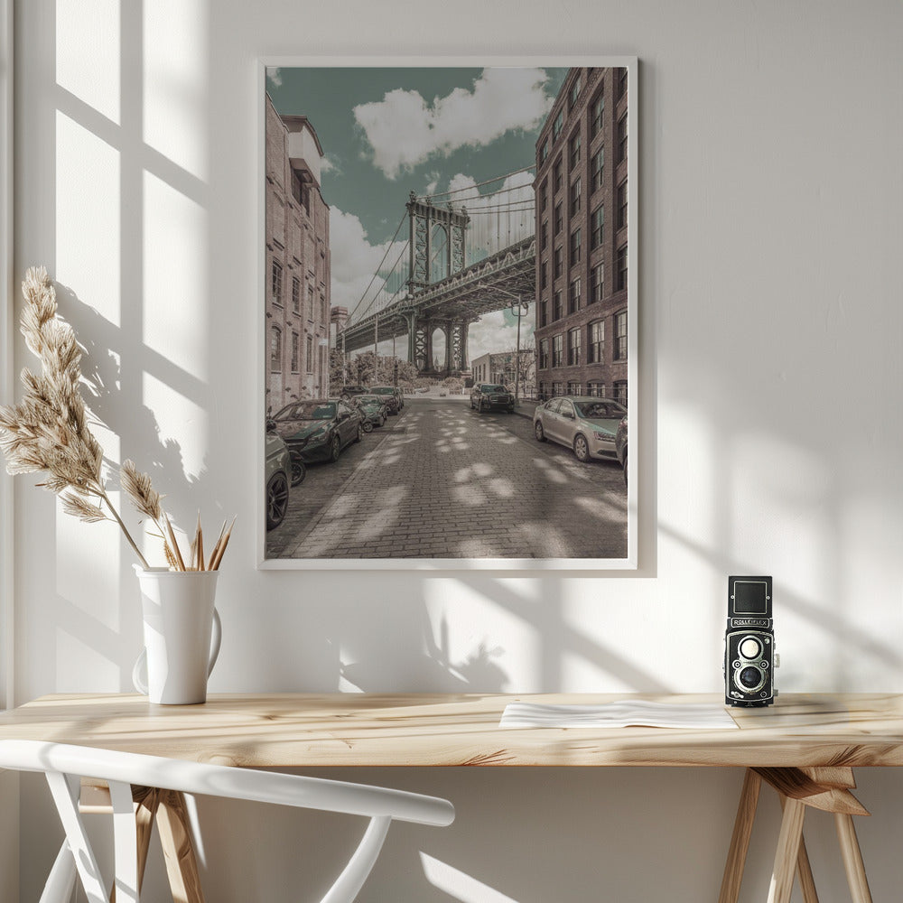 Décoration murale NEW YORK Manhattan Bridge | style urbain vintage