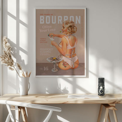 Décoration murale Pin-up Babes of Bourbon Vol 16 Vintage Vodka Martini