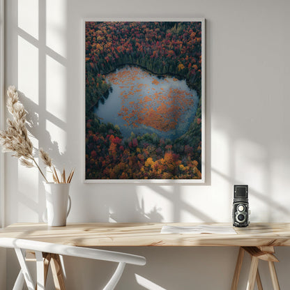Décoration murale Automne au bord du lac