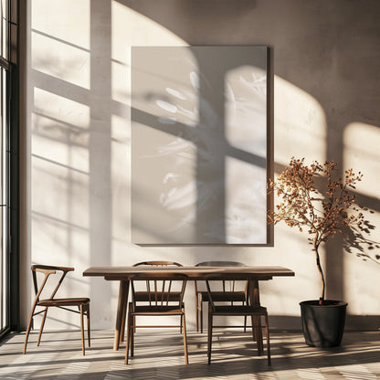 Art mural Fleur Beige_1
