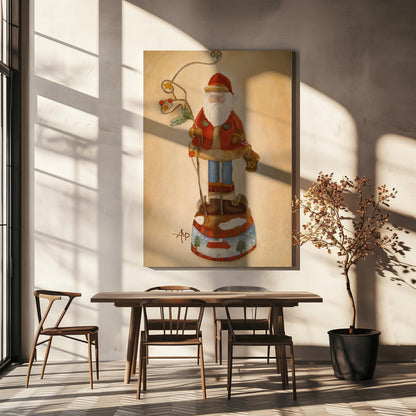 Décoration murale Le Père Noël arrive