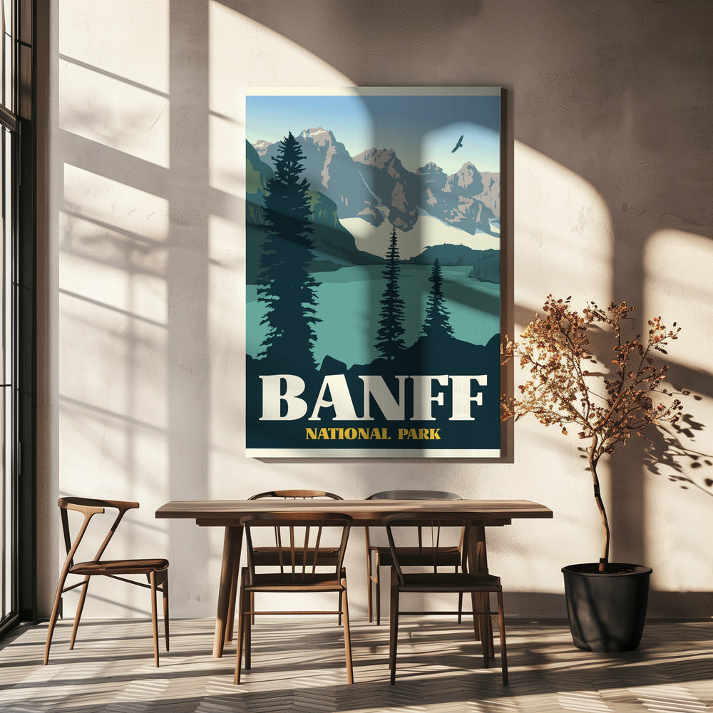 Art mural Imprimé de voyage Parc national de Banff