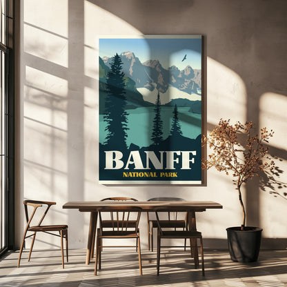 Art mural Imprimé de voyage Parc national de Banff
