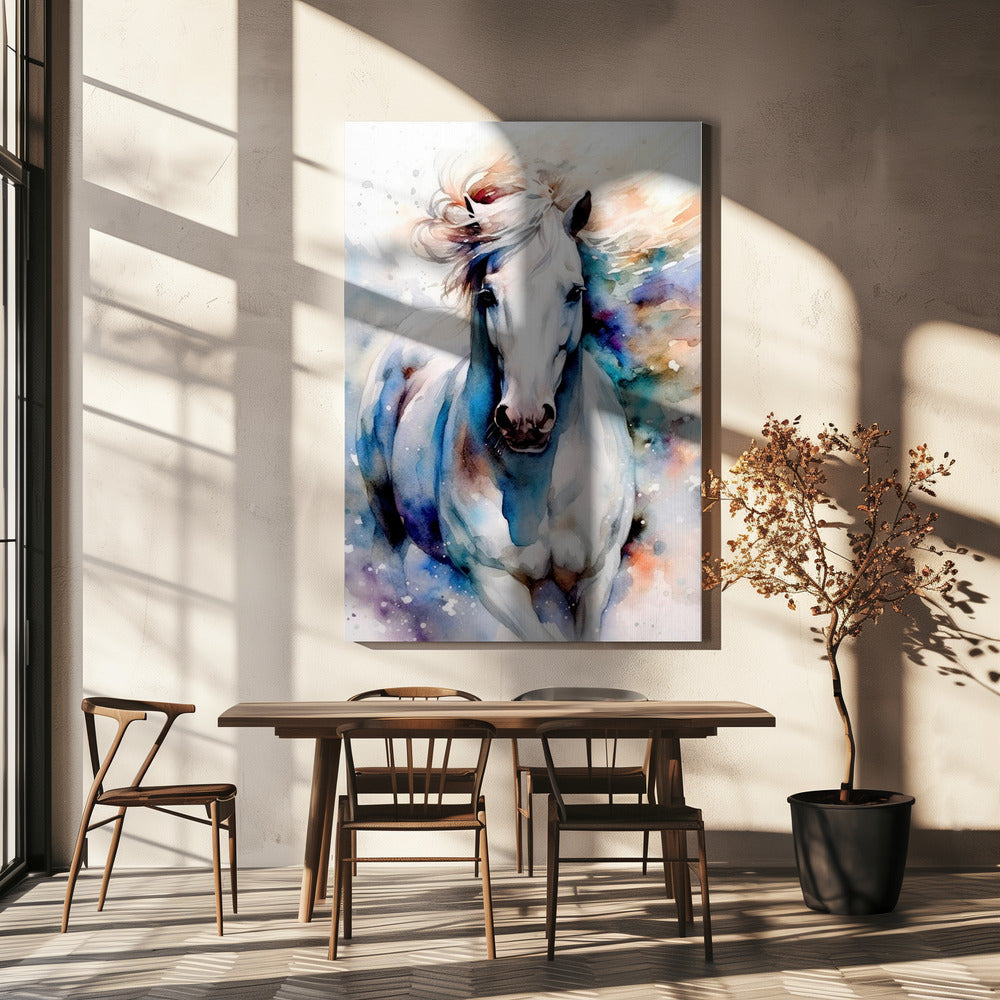 Cheval aquarelle (1)
