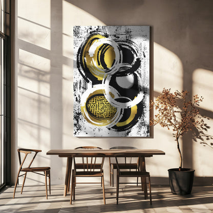 Art mural Peinture abstraite n° 2 | or
