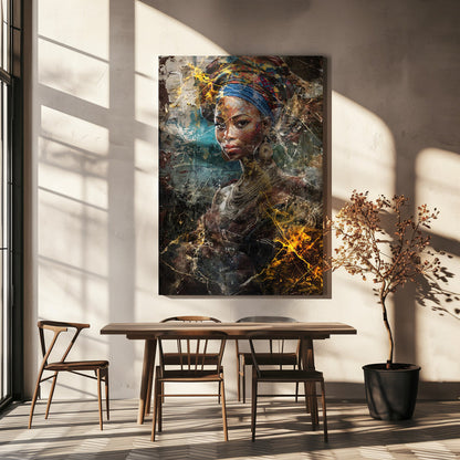 Art mural Illustration d'art africain Art mural 067