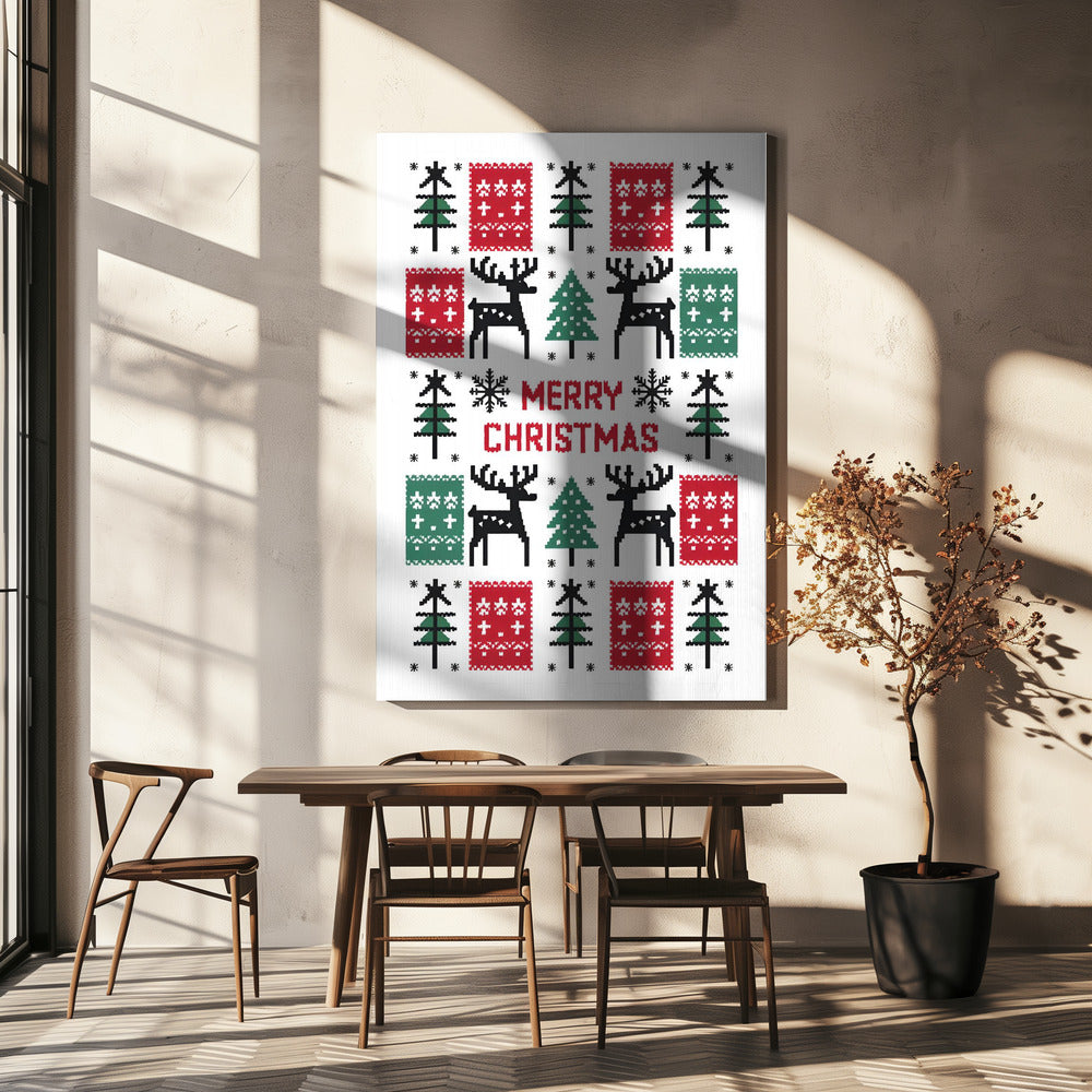 Art mural Impression sur toile Joyeux Noël