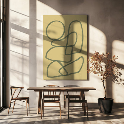 Art mural Dessin au trait ABSTRAIT