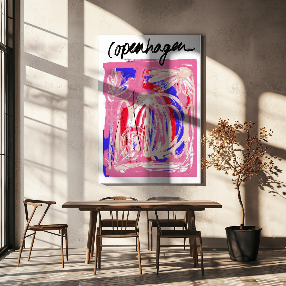 Art mural Copenhagueabstrait5 Taille24x36