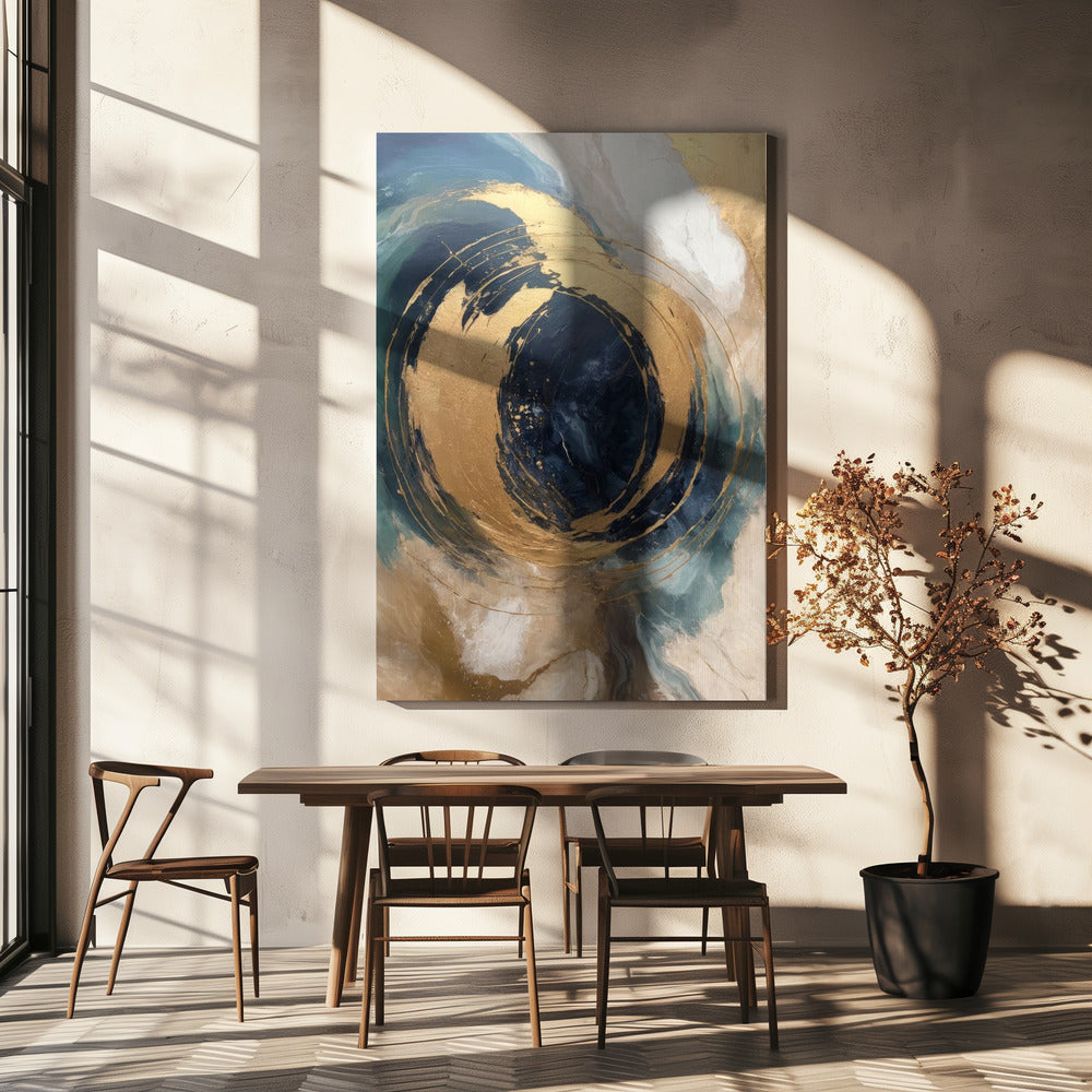 Wall art Golden Vortex