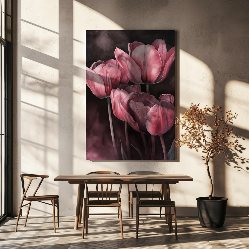 Décoration murale Tulipe violette 3