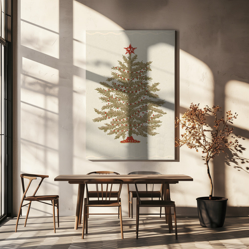 Décoration murale Sapin de Noël 02 Impression sur toile