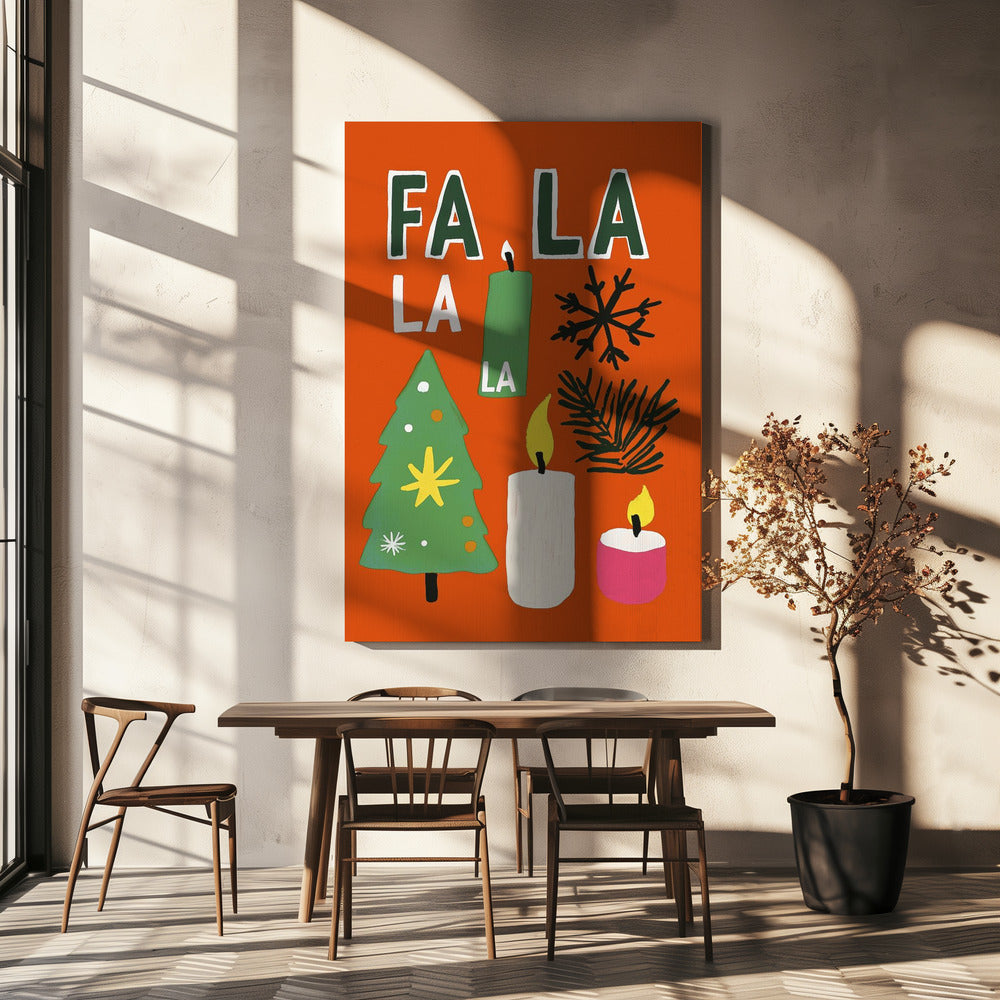 Impression sur toile « Fa la la »