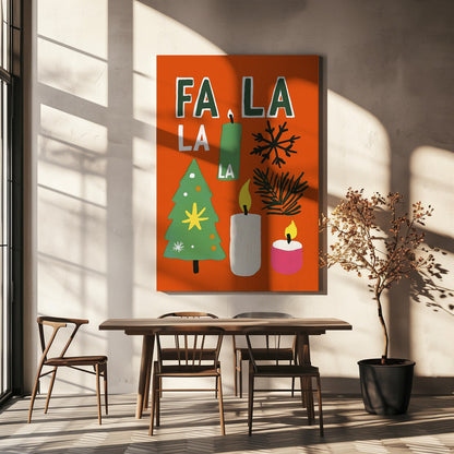 Impression sur toile « Fa la la »