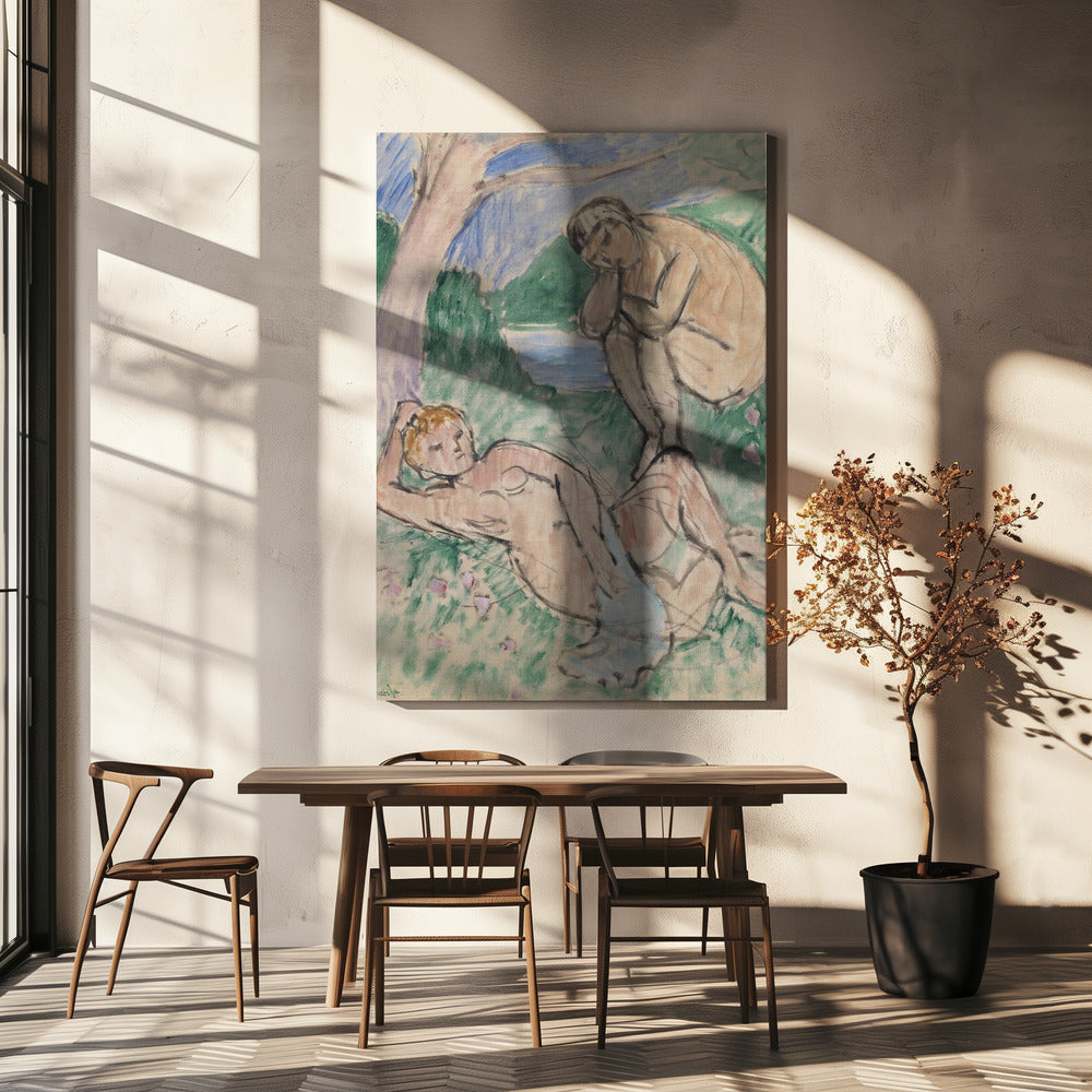 Wall art Baigneurs