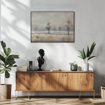 Art mural abstrait horizontal paysage 6