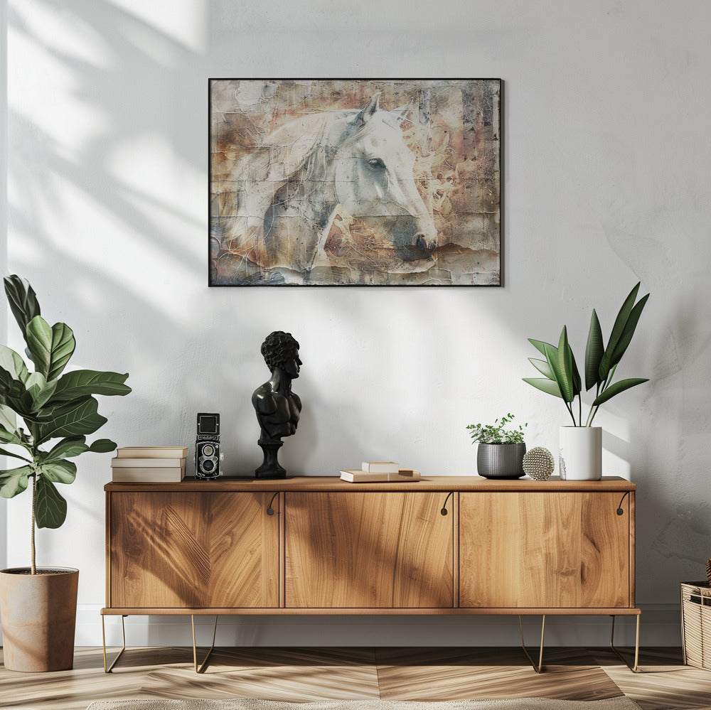 Wall art Horse Animal Vintage Art Illustration Wallart 06