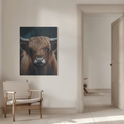 Tableau sur toile Vache écossaise