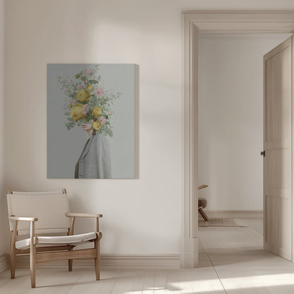 Art mural Bouquet jaune