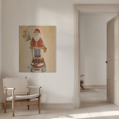 Décoration murale Le Père Noël arrive