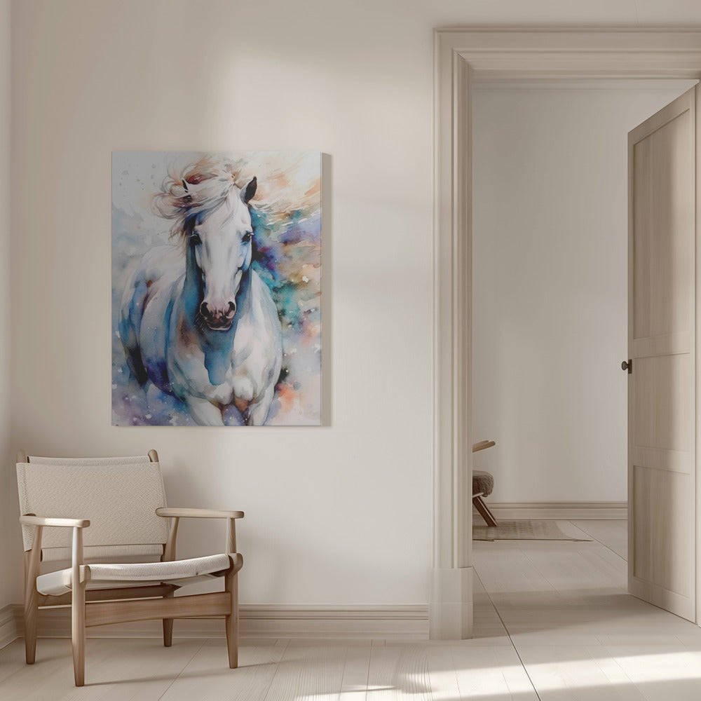 Cheval aquarelle (1)