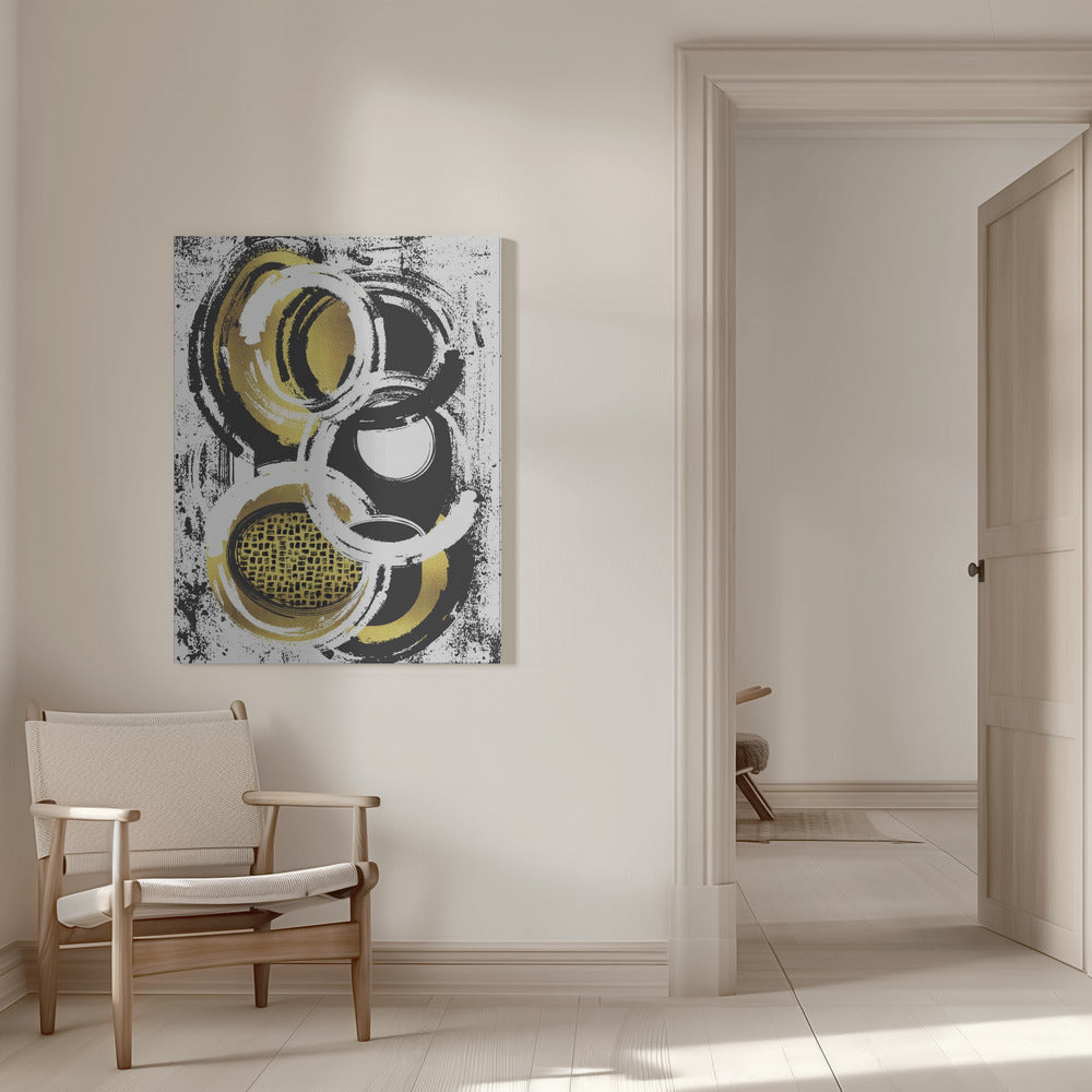 Art mural Peinture abstraite n° 2 | or