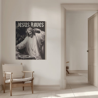 Art mural Jésus fait la fête