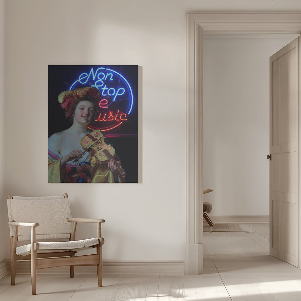 Tableau mural Imprimé sur toile Non Stop the Music