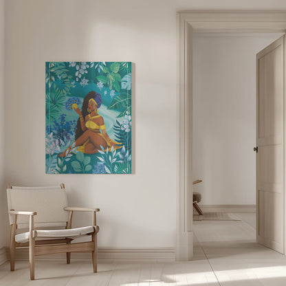 Art mural déesse Oshun Orisha