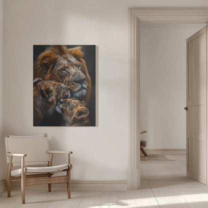 Affiche murale Famille de lions 2