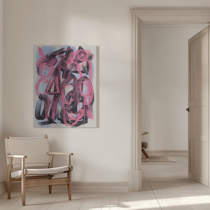 Wall art Dry brush abstract