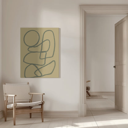 Art mural Dessin au trait ABSTRAIT