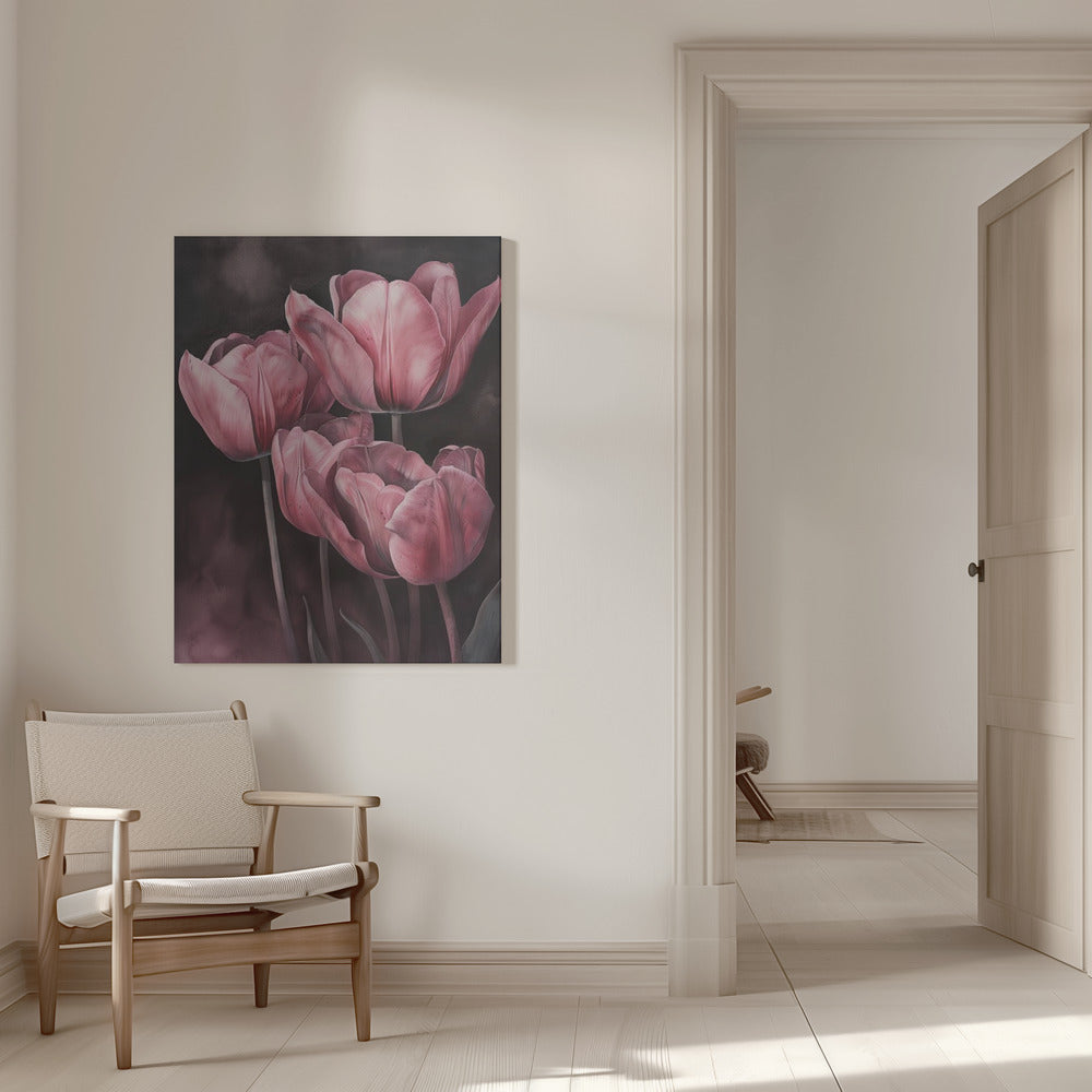 Décoration murale Tulipe violette 3