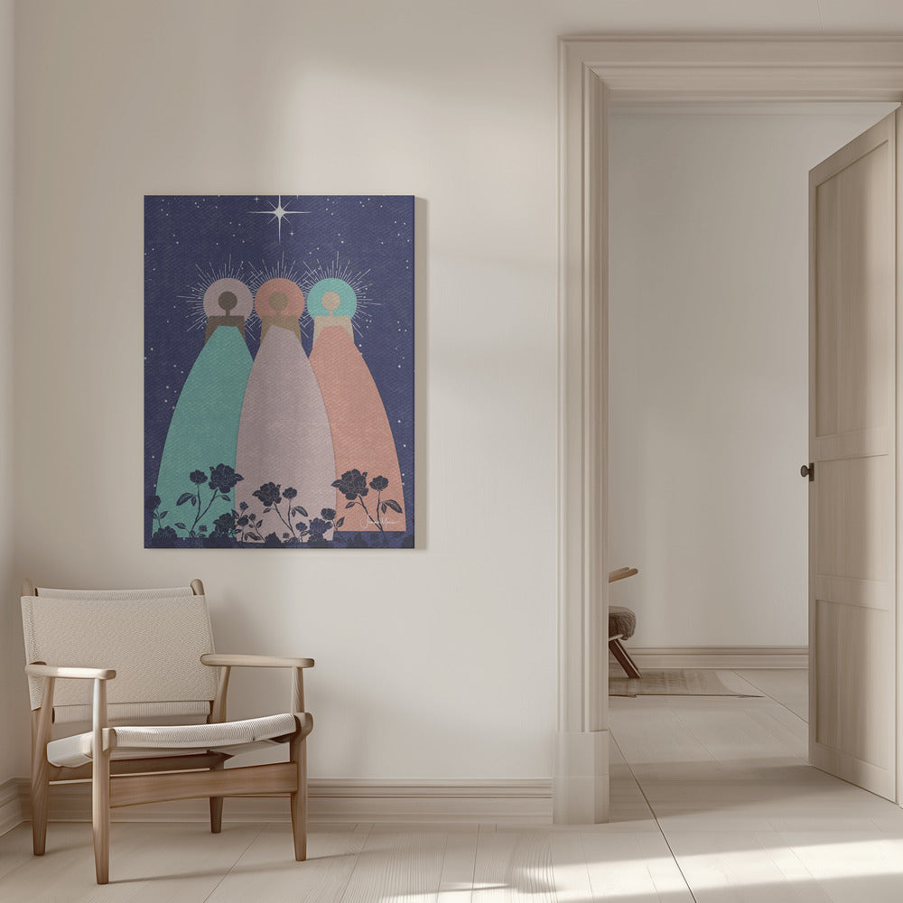 Décoration murale toile imprimée « Trois Esprits Guides »