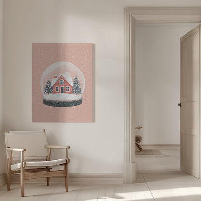 Décoration murale Ornement de Noël Illustration sur verre Impression sur toile
