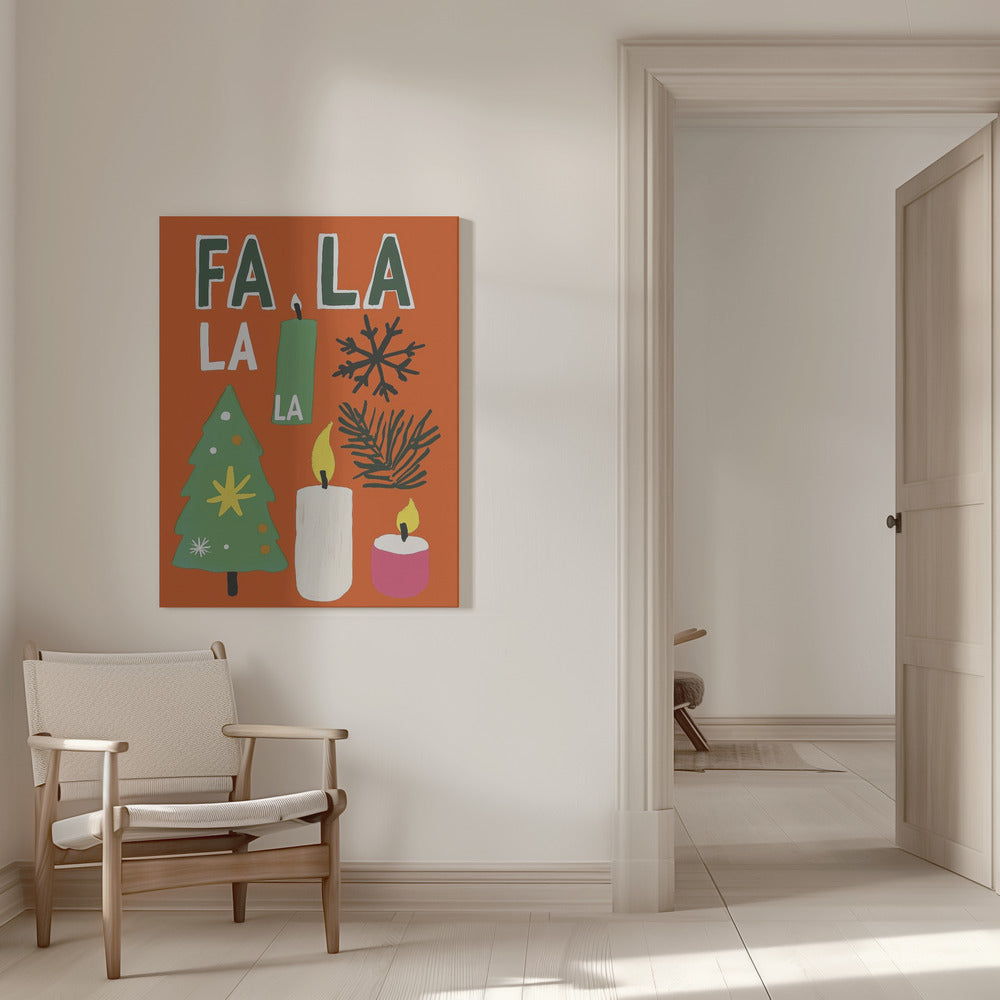 Impression sur toile « Fa la la »