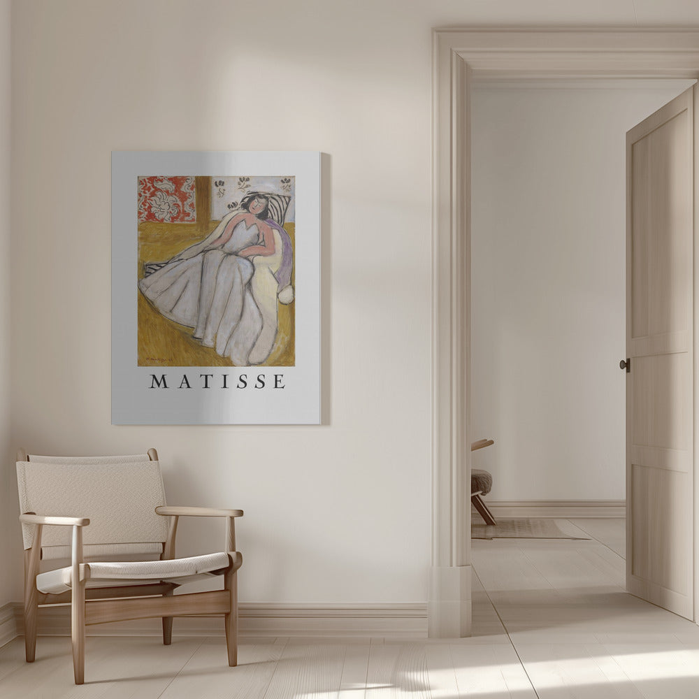 Tableau mural Jeune Femme à La Pelisse Blanche