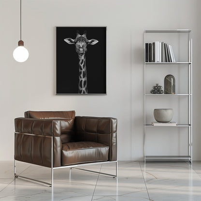 Décoration murale : Portrait de girafe