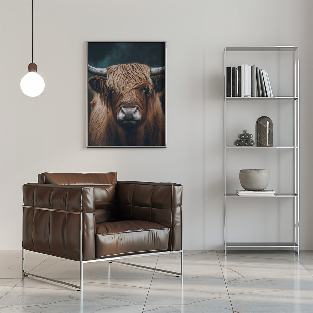 Tableau sur toile Vache écossaise