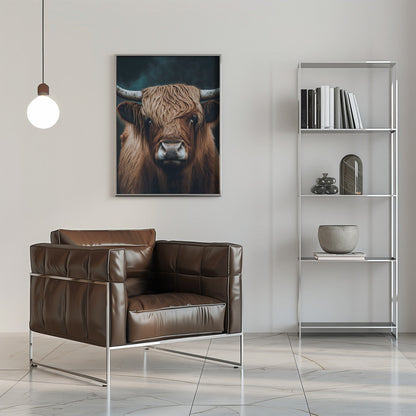 Tableau sur toile Vache écossaise