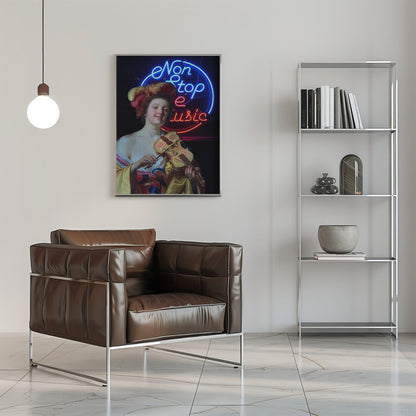 Tableau mural Imprimé sur toile Non Stop the Music