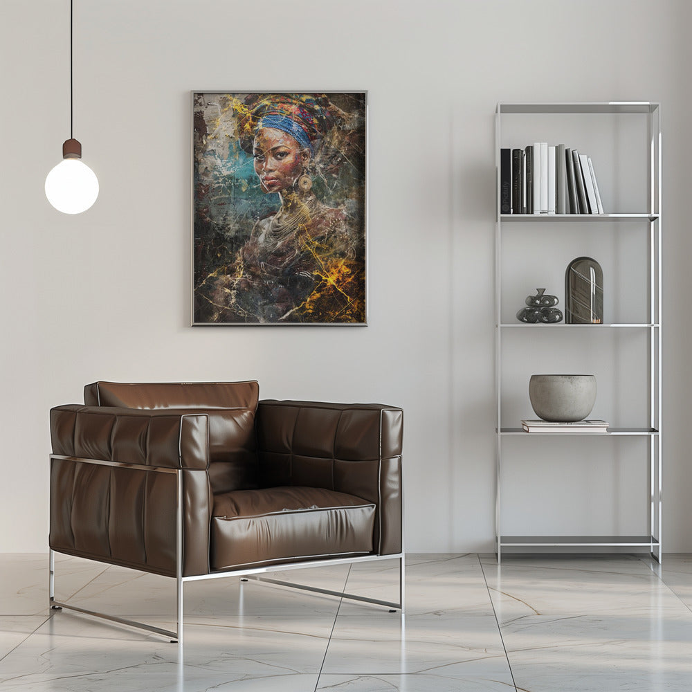 Art mural Illustration d'art africain Art mural 067