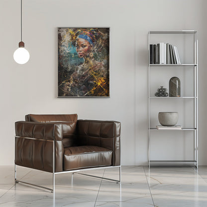 Art mural Illustration d'art africain Art mural 067