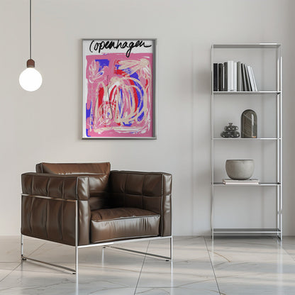 Art mural Copenhagueabstrait5 Taille24x36