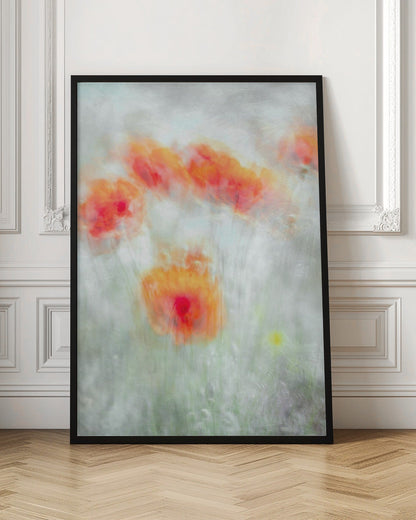 Fleurs de maïs rouges