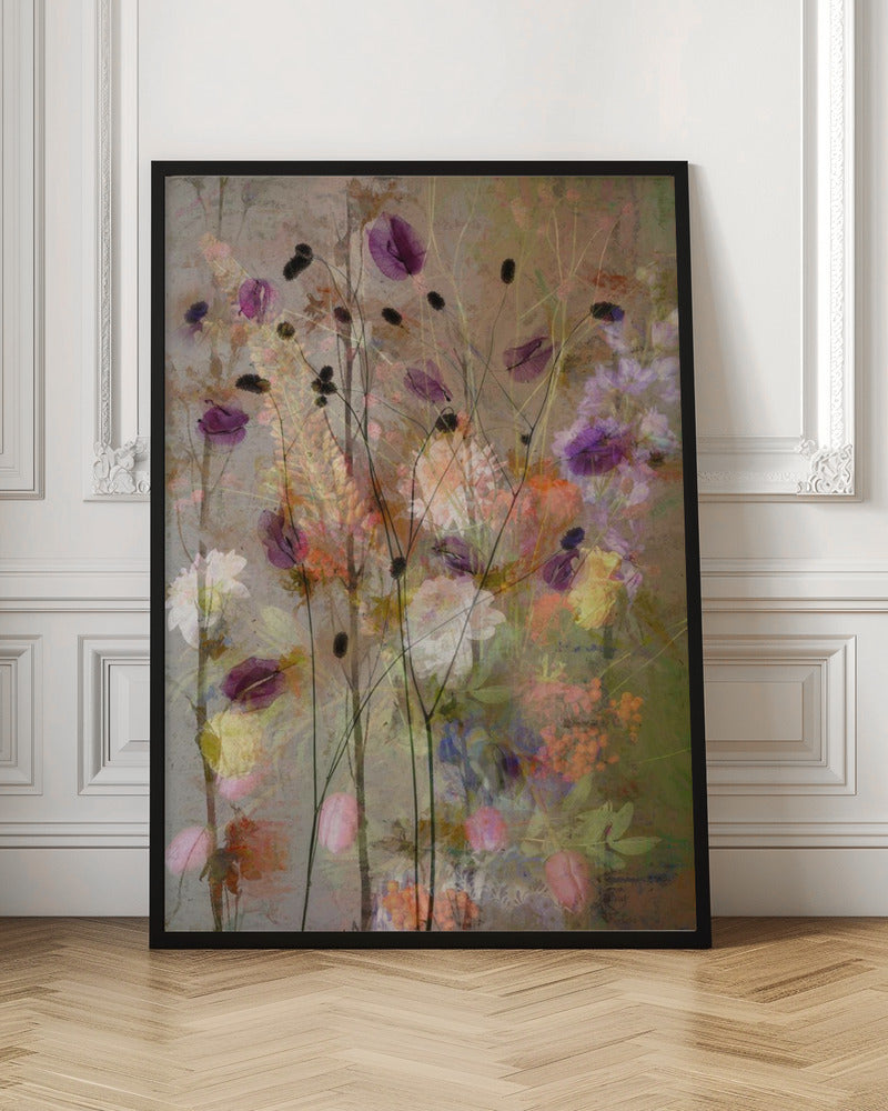 Peintures murales Fleurs façon peinture