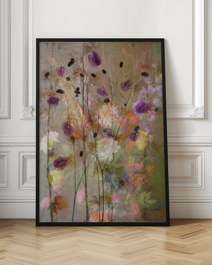 Peintures murales Fleurs façon peinture