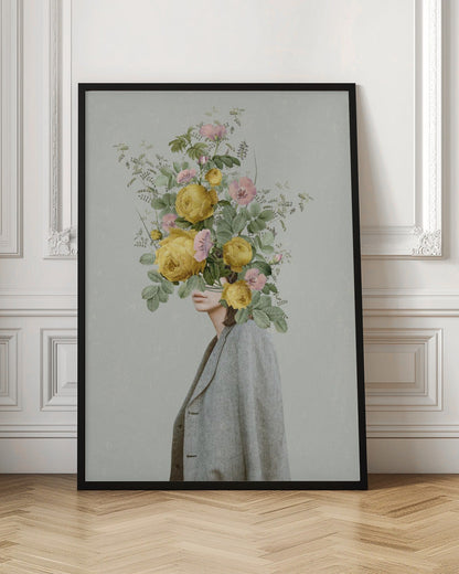 Art mural Bouquet jaune