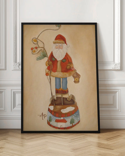 Décoration murale Le Père Noël arrive