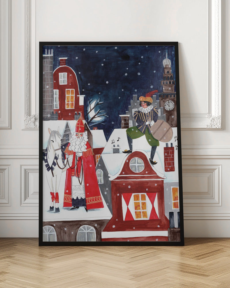 Décoration murale Saint Nicolas sur toile